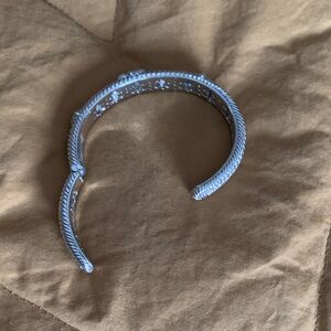 Silver Textured Bangle BraceletJudith Ripka Bracelet